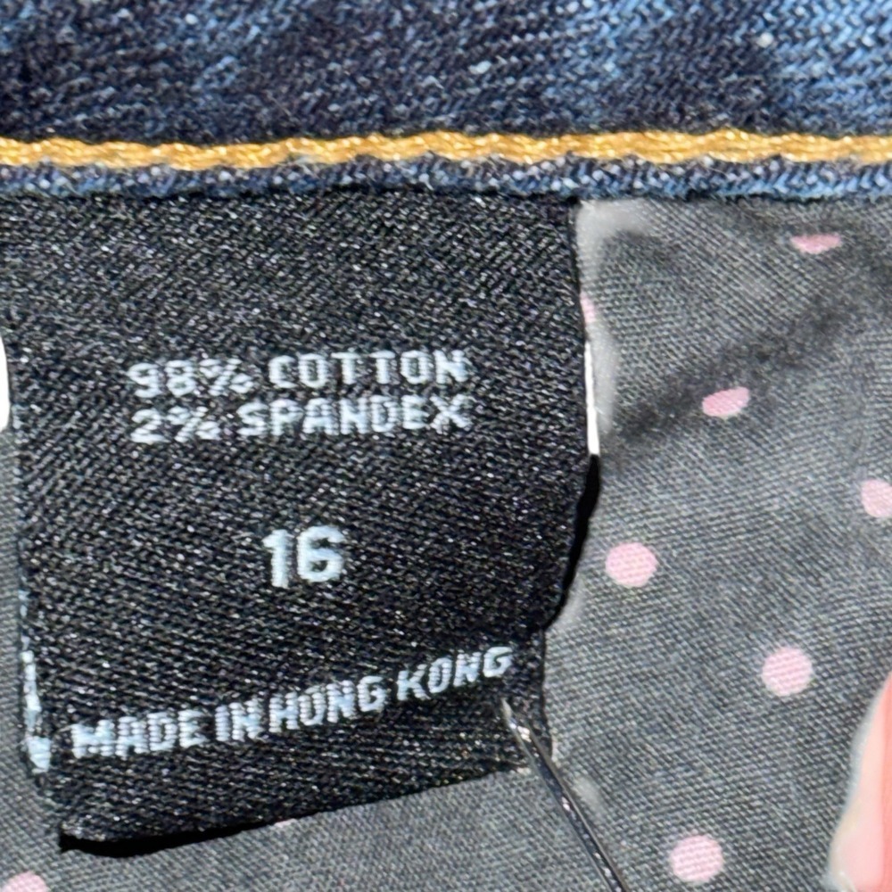 London Jean Women's Wide Leg Stretch Jeans Size 16 Blue Medium Wash - Picture 4 of 9